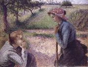 Camille Pissarro The conversation oil painting